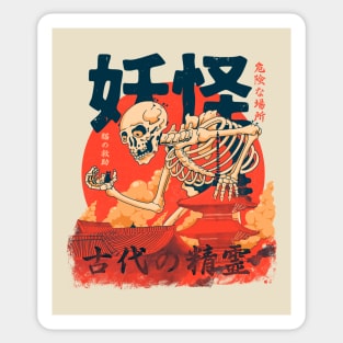 Yokai Rescuing Cats Sticker